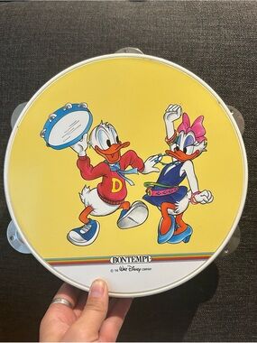 Bontempi Disney Kids Yellow Donald & Daisy Duck Tambourine